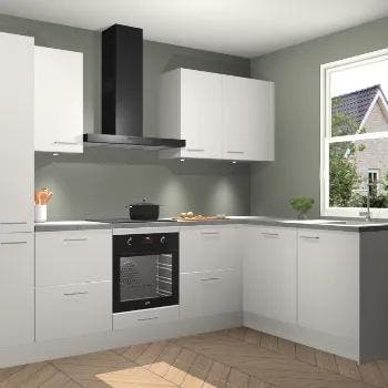 Zijdegrijze keuken Bazel 112816, Verzenden, Nieuw