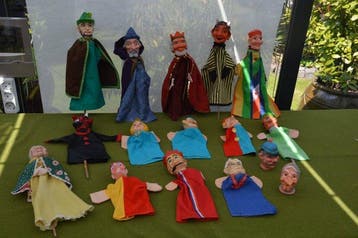 unknown - Pop 16 vintage poppenkastpoppen - 1970-1980 -