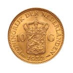 Gouden tientje (Wilhelmina en Willem 3), Verzenden, Goud