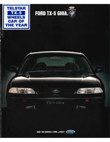 1993 FORD TELSTAR TX-5 GHIA BROCHURE ENGELS (AUS), Boeken, Nieuw, Author