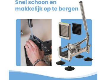 Fornello Frietsnijder Compact - Roestvrijstaal - Sterke, Verzenden, Nieuw