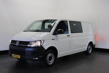 Volkswagen Transporter L2H1 | Financial Lease voor 259 p/mn, Stof, Gebruikt, Overige carrosserieën, Wit