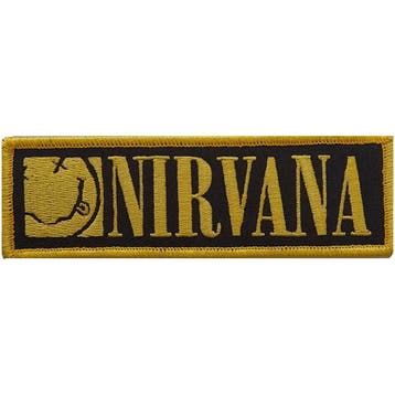 Nirvana - Logo + Smiley Small - patch officiële merchandise, Verzamelen, Ophalen of Verzenden, Nieuw, Kleding