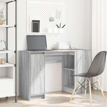 vidaXL Bureau 120x42x76 cm spaanplaat grijs sonoma, Verzenden, Nieuw