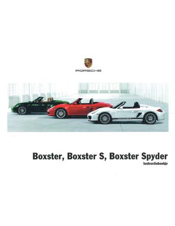 2011 PORSCHE PORSCHE BOXSTER | BOXSTER S | BOXSTER SPYDER, Auto diversen, Handleidingen en Instructieboekjes