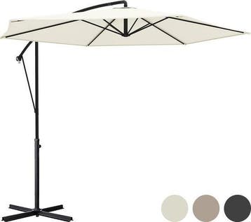 2dekans | LifeGoods Zweefparasol - tot 8 Personen - Ø300cm -, Ophalen of Verzenden, Zo goed als nieuw