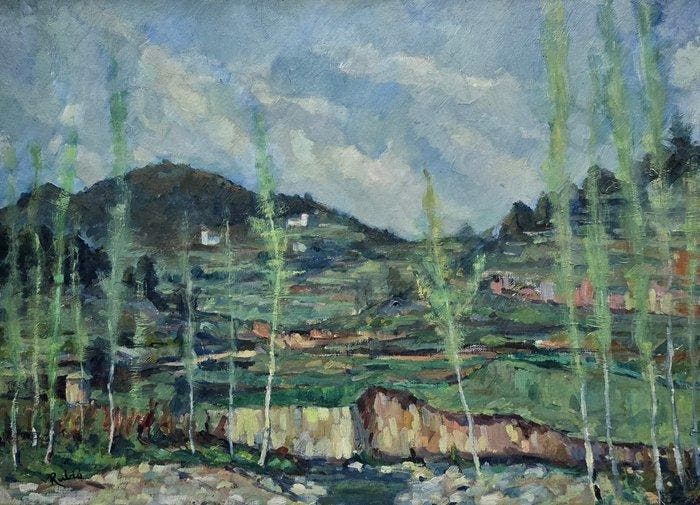 Martí Rubió (1951) - El valle, Antiek en Kunst, Kunst | Schilderijen | Klassiek