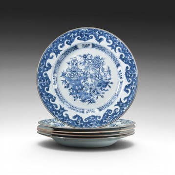 Set van 5 borden - Qianlong (1736-1795) - Bord (5) -