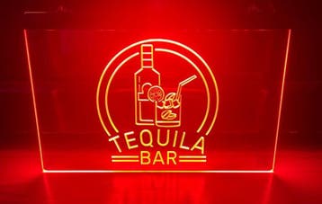 Tequila bar neon bord lamp LED cafe verlichting reclame lich, Verzamelen, Merken en Reclamevoorwerpen, Verzenden, Nieuw