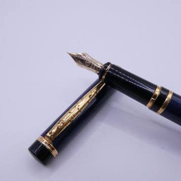 Pilot - Pilot Grance Fountain Pen Blue Marble Gold Trim, Nieuw