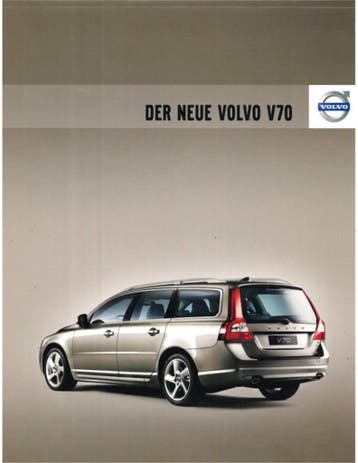 2008 VOLVO V70 BROCHURE DUITS, Nieuw, Volvo, Author