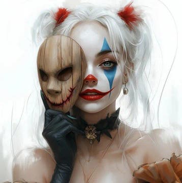 Giuliart2025 - The Mask of Harley Quinn from Batman Arkham, Nieuw