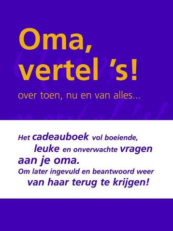Oma vertel s! / Vertel ´s serie - Eddy van Vliet, Verzenden, Gelezen, Eddy van Vliet