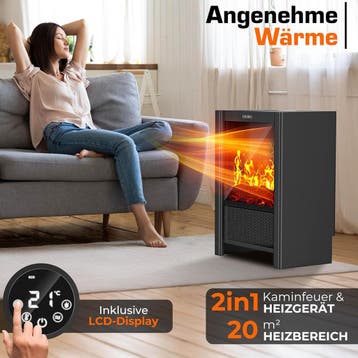 Sfeerhaard elektrisch - Elektrische haard - Met verwarming -, Verzenden, Zo goed als nieuw