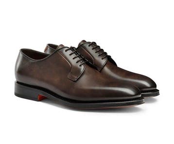 Santoni - Veterschoenen - Maat: EU 41.5 - Nieuw in doos, Nieuw