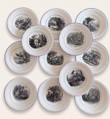 Sarreguemines - Bord (12) - Creamware