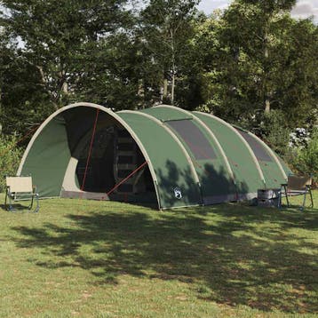 vidaXL Tunnel Tent 8-Person 8-persoons Groen, Verzenden, Nieuw, Tot en met 2