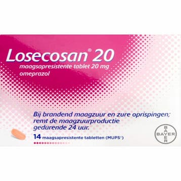 Losecosan 20 mg 14 Tabletten – Bij Maagzuur en Reflux, Verzenden, Nieuw
