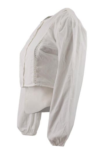 Na-kd Blouse in maat 36 Wit, Na-kd, Verzenden, Zo goed als nieuw, Wit