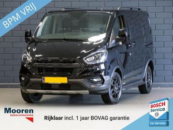 Ford Transit Custom 300 2.0 TDCI 170PK L1H1 Trail, Gebruikt, Euro 6, Zwart, Leder