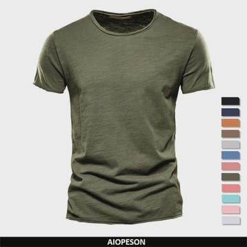 Comfortabel Heren T-shirt van 100% Katoen - Zacht, Ademend e, Kleding | Heren, Sportkleding, Verzenden, Nieuw