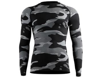 Heren thermoshirt met lange mouwen - Camouflage Zwart, Kleding | Heren, Verzenden