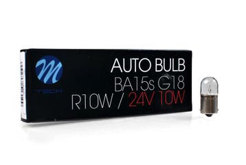 M-Tech R10W BA15s 24V 5W - Wit - ( Per 10 stuks ), Verzenden, Nieuw