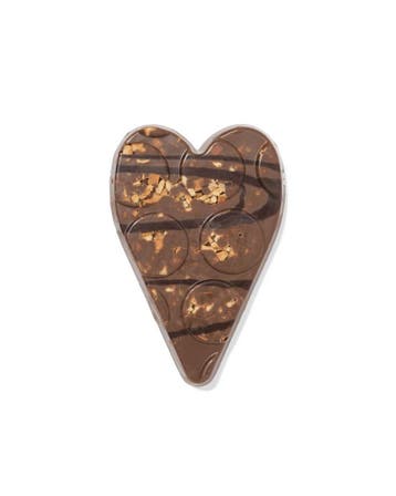HEMA Chocoladehart melk stroopwafel zeezout 125g, Verzenden, Nieuw