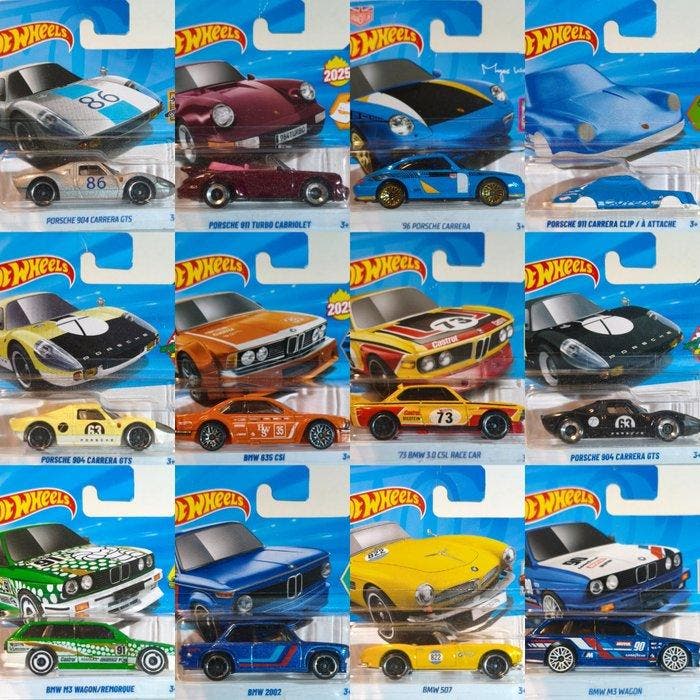 Hot Wheels, PREMIUM PORSCHE & BMW 1:64 - Modelauto (12) -, Hobby en Vrije tijd, Modelauto's | 1:5 tot 1:12