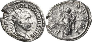 Antoninian 251/253, Kaiserzeit Volusianus 251-253, Verzenden