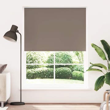 vidaXL Rolgordijn verduisterend 144,4x230 cm koffiebruin, Verzenden, Nieuw, Bruin