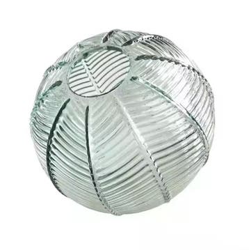 George Glazen Hanglamp met Bladpatroon 15cm of 20cm - E27, Huis en Inrichting, Lampen | Kroonluchters, Verzenden, Nieuw, Glas