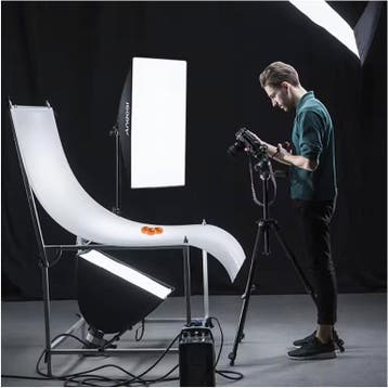 Softbox Verlichtingsset 3x LED met Boom Arm en Statieven, Audio, Tv en Foto, Fotografie | Fotostudio en Toebehoren, Verzenden