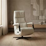 Leren relaxfauteuil met hartbalans Core, Huis en Inrichting, Fauteuils, Bohemian, Industrieel, Modern, Scandinavisch, Nieuw, Ophalen of Verzenden