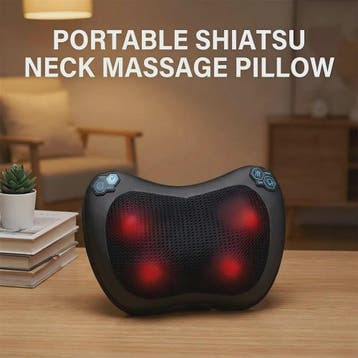Elektrische Nekmassager Kussen met Warmte & Vibratie - Diepe, Verzenden, Nieuw