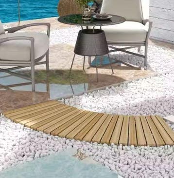 Houten Oprolbaar Tuinpad 120 cm – Grenen &amp; Weerbestendig, Verzenden, Nieuw