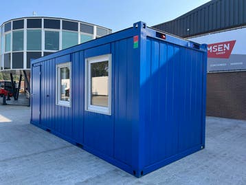 Kantoorunit - 6 x 2.5 meter | 2 zijramen rechts, keuken en t, Ophalen of Verzenden