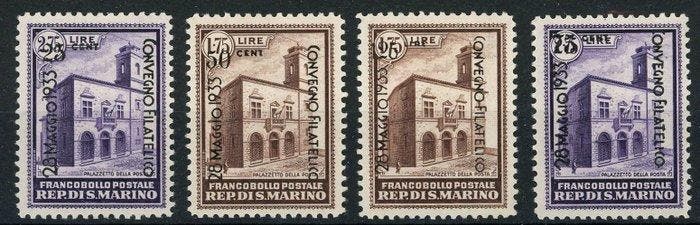 San Marino 1933 - Filatelistische bijeenkomst van San, Postzegels en Munten, Postzegels | Europa | Italië