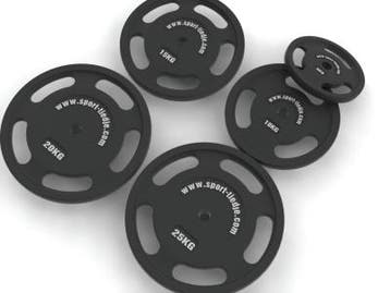 Taurus halterbank B900 + lange halterrek + 75 kg set, Verzenden, Nieuw