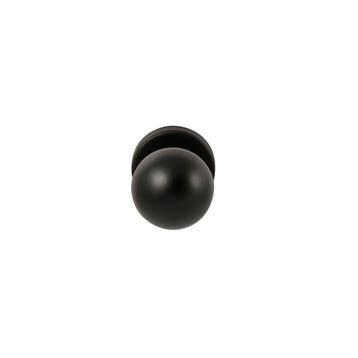 Knopkruk Sfera op rond rozet - zwart, Verzenden, Nieuw