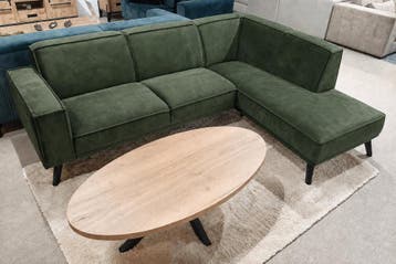 Hoekbank Den Haag - loungebanken - Groen, Nieuw, 150 cm of meer, Stof, 250 tot 300 cm