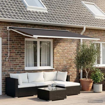 vidaXL Vervangingsdoek voor zonnescherm Antracietkleurig 250, Verzenden, Nieuw