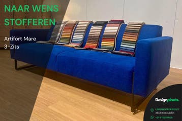 Artifort Mare 3-zits bank – NIEUW op Maat Gestoffeerd, Design Bank Bankstel Zetel Artifort, Ophalen of Verzenden, Rechte bank