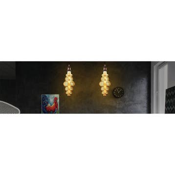 LED Lamp - Design - Origa XL - E27 Fitting - Amber - 8W -, Ophalen of Verzenden, Nieuw, E27 (groot), Led-lamp