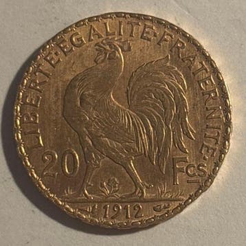 Frankrijk. 20 Francs 1912 Marianne (Zonder minimumprijs)