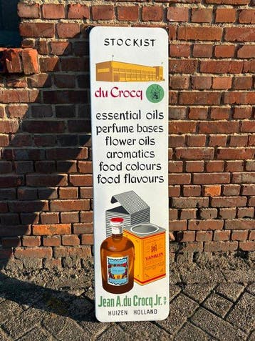 Jean A. du Crocq - Stockist du Crocq emaille reclamebord -