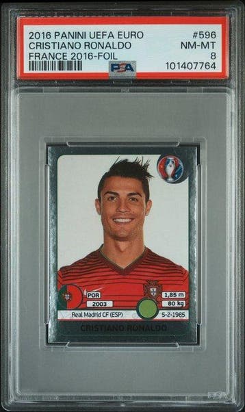 2016 Panini Panini UEFA Euro 2016 Cristiano Ronaldo #596, Nieuw