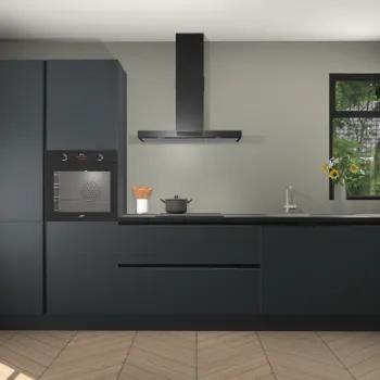 Onyxgrijs greeploze keuken Zweden 97199, Verzenden, Nieuw