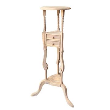 teakhouten plantentafel met 2 laden, Ophalen of Verzenden, Nieuw