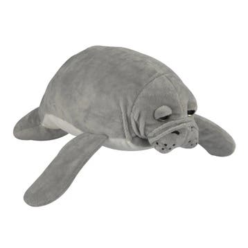 Zeekoe knuffel - pluche - grijs - 39 cm - Nature Planet, Verzenden, Nieuw